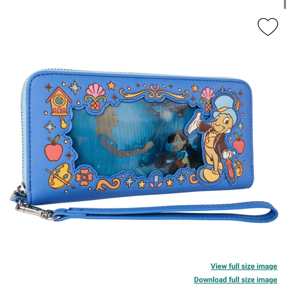 Loungefly Loungefly Pinocchio Raft Monstro Lenticular Mini Backpack & Wallet - Picture 4 of 16